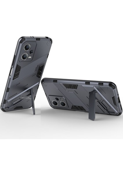 Xiaomi Poco X5 /redmi Note 12 5g Için Sert Pc Tpu Hibrit Düşme Önleyici Stand Telefon Kılıfı - Gri (Yurt Dışından) fırsatları