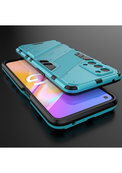 Oppo A54 5G/A74 5G/A93 5g/oneplus Nord N200 Için Sert Pc Tpu Hibrit Düşme Önleyici Stand Telefon Kılıfı - Mavi (Yurt Dışından) indirimleri