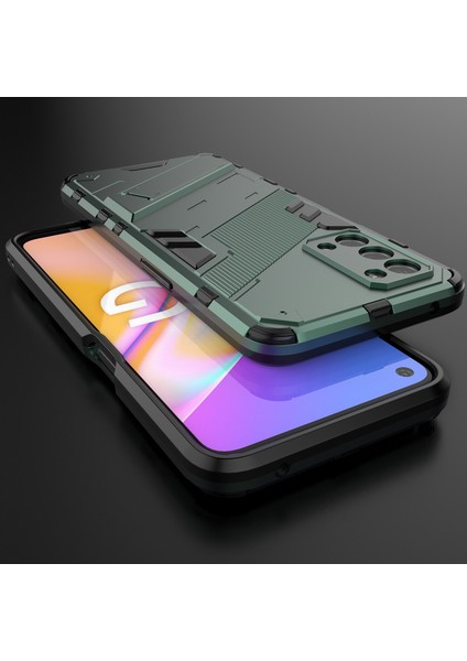 Oppo A54 5G/A74 5G/A93 5g/oneplus Nord N200 Için Sert Pc Tpu Hibrit Düşme Önleyici Stand Telefon Kılıfı - Yeşil (Yurt Dışından) indirimleri