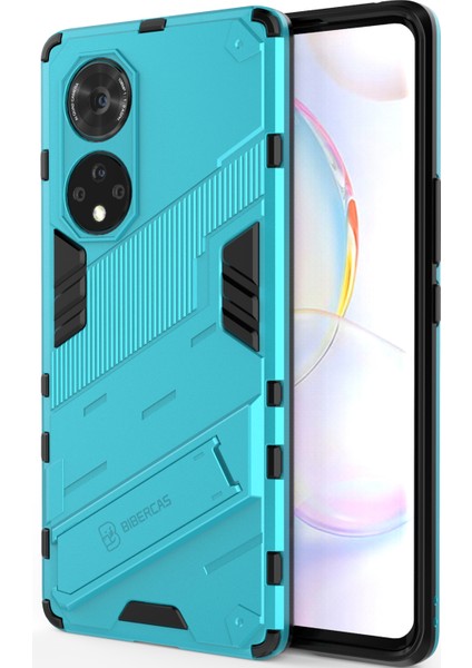 Huawei Nova 9 Pro /honor 50 Pro Için Sert Pc Tpu Hibrit Düşme Önleyici Stand Telefon Kılıfı - Mavi (Yurt Dışından) modelleri