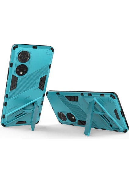 Huawei Nova 9 Pro /honor 50 Pro Için Sert Pc Tpu Hibrit Düşme Önleyici Stand Telefon Kılıfı - Mavi (Yurt Dışından) fırsatları