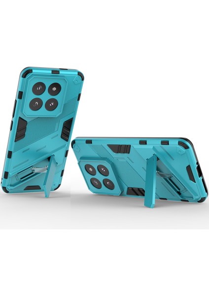 Xiaomi 14 Pro Için Sert Pc Tpu Hibrit Düşme Önleyici Stand Telefon Kılıfı - Mavi (Yurt Dışından) fırsatları