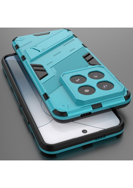 Xiaomi 14 Pro Için Sert Pc Tpu Hibrit Düşme Önleyici Stand Telefon Kılıfı - Mavi (Yurt Dışından) indirimleri