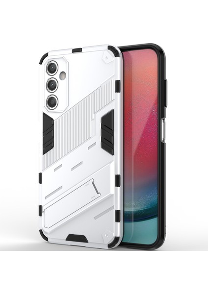 Samsung Galaxy A25 Için Sert Pc Tpu Hibrit Düşme Önleyici Stand Telefon Kılıfı - Beyaz (Yurt Dışından)