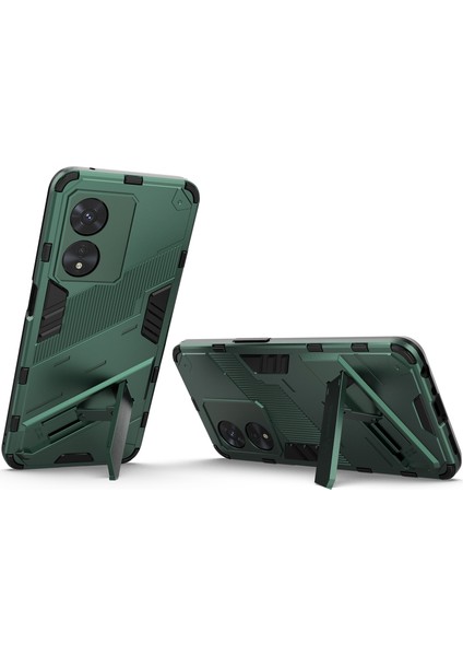 Oppo A97 5g Için Sert Pc Tpu Hibrit Düşme Önleyici Stand Telefon Kılıfı - Yeşil (Yurt Dışından) fırsatları