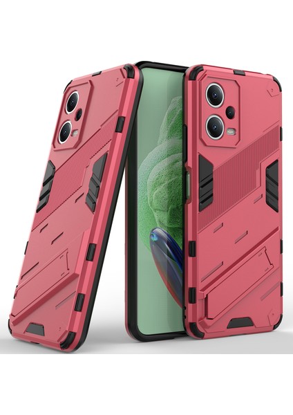 Xiaomi Poco X5 /redmi Note 12 5g Için Sert Pc Tpu Hibrit Düşme Önleyici Stand Telefon Kılıfı - Sıcak Pembe (Yurt Dışından) fiyatları
