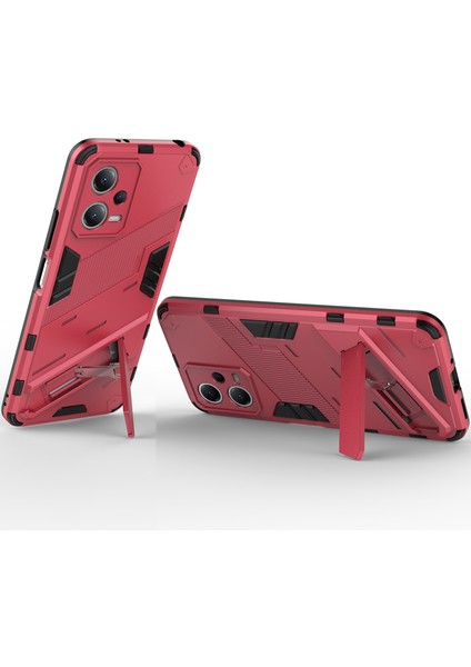 Xiaomi Poco X5 /redmi Note 12 5g Için Sert Pc Tpu Hibrit Düşme Önleyici Stand Telefon Kılıfı - Sıcak Pembe (Yurt Dışından) fırsatları
