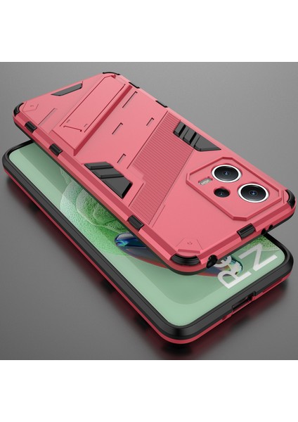 Xiaomi Poco X5 /redmi Note 12 5g Için Sert Pc Tpu Hibrit Düşme Önleyici Stand Telefon Kılıfı - Sıcak Pembe (Yurt Dışından) indirimleri