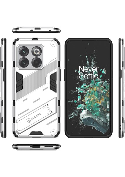 Oneplus 10T Için Sert Pc Tpu Hibrit Düşme Önleyici Stand Telefon Kılıfı - Beyaz (Yurt Dışından) fiyatları