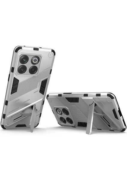 Oneplus 10T Için Sert Pc Tpu Hibrit Düşme Önleyici Stand Telefon Kılıfı - Beyaz (Yurt Dışından) fırsatları