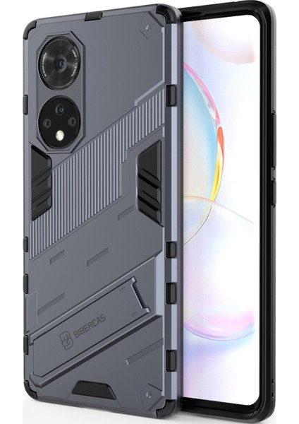 Huawei Nova 9 Pro /honor 50 Pro Için Sert Pc Tpu Hibrit Düşme Önleyici Stand Telefon Kılıfı - Gri (Yurt Dışından) modelleri