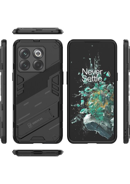 Oneplus 10T Için Sert Pc Tpu Hibrit Düşme Önleyici Stand Telefon Kılıfı - Siyah (Yurt Dışından) fiyatları