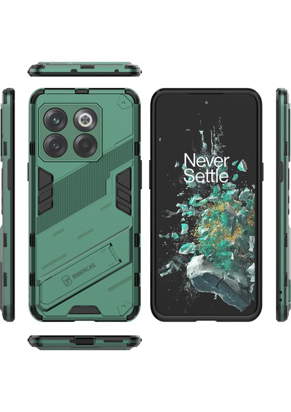 Oneplus 10T Için Sert Pc Tpu Hibrit Düşme Önleyici Stand Telefon Kılıfı - Yeşil (Yurt Dışından) fiyatları