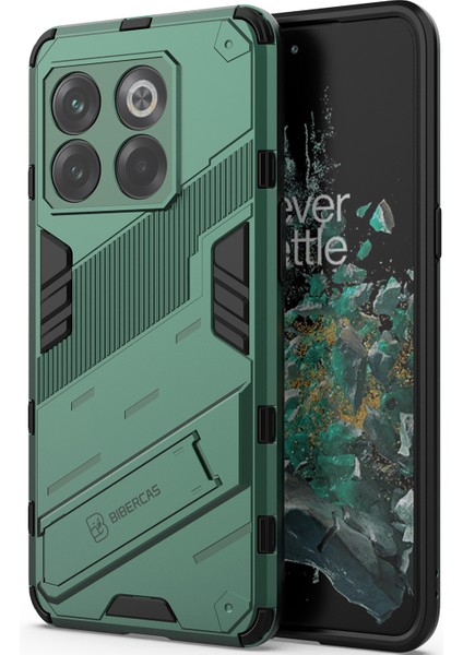 Oneplus 10T Için Sert Pc Tpu Hibrit Düşme Önleyici Stand Telefon Kılıfı - Yeşil (Yurt Dışından) modelleri