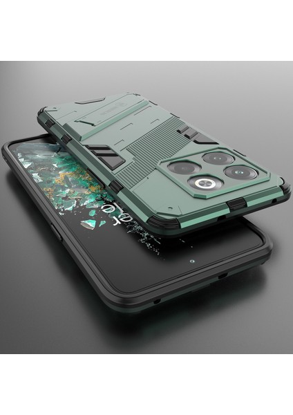 Oneplus 10T Için Sert Pc Tpu Hibrit Düşme Önleyici Stand Telefon Kılıfı - Yeşil (Yurt Dışından) indirimleri
