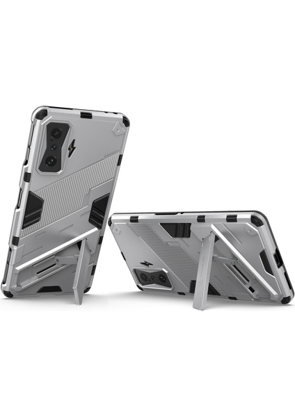 Xiaomi Poco F4 Gt /redmi K50 Gaming Için Sert Pc Tpu Hibrit Düşme Önleyici Stand Telefon Kılıfı - Beyaz (Yurt Dışından) fırsatları