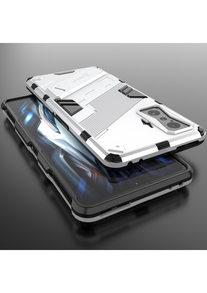 Xiaomi Poco F4 Gt /redmi K50 Gaming Için Sert Pc Tpu Hibrit Düşme Önleyici Stand Telefon Kılıfı - Beyaz (Yurt Dışından) indirimleri