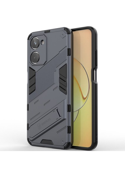 Realme 10 4g Için Sert Pc Tpu Hibrit Düşme Önleyici Stand Telefon Kılıfı - Gri (Yurt Dışından) modelleri