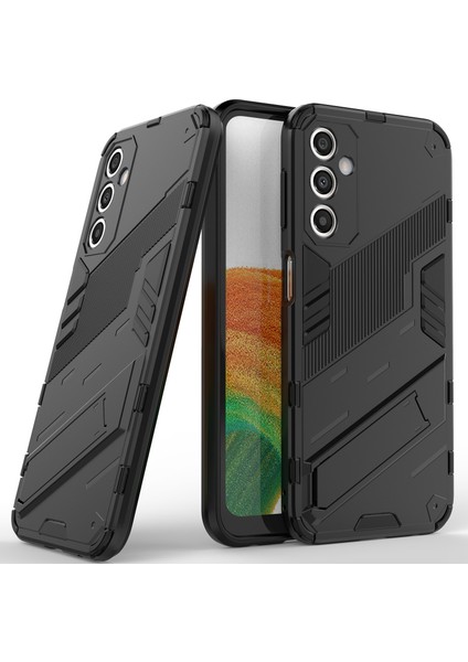 Samsung Galaxy A24 4g Için Sert Pc Tpu Hibrit Düşme Önleyici Stand Telefon Kılıfı - Siyah (Yurt Dışından)