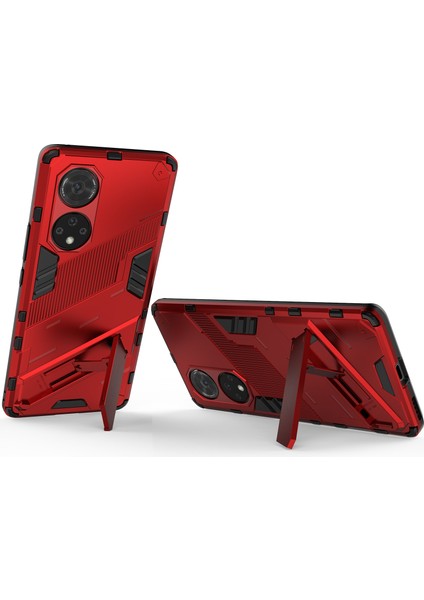Huawei Nova 9 Pro /honor 50 Pro Için Sert Pc Tpu Hibrit Düşme Önleyici Stand Telefon Kılıfı - Kırmızı (Yurt Dışından) fırsatları