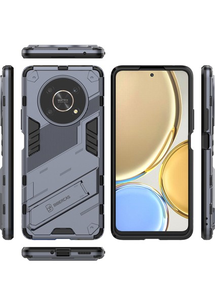 Honor X9 /honor X30/MAGIC4 Lite/honor X40 Gt Için Sert Pc Tpu Hibrit Düşme Önleyici Stand Telefon Kılıfı - Gri (Yurt Dışından) fiyatları