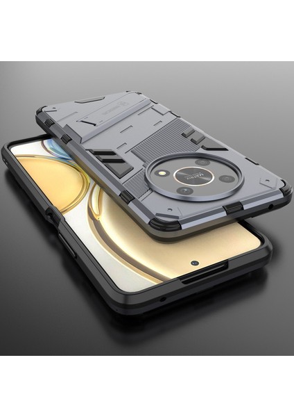 Honor X9 /honor X30/MAGIC4 Lite/honor X40 Gt Için Sert Pc Tpu Hibrit Düşme Önleyici Stand Telefon Kılıfı - Gri (Yurt Dışından) indirimleri