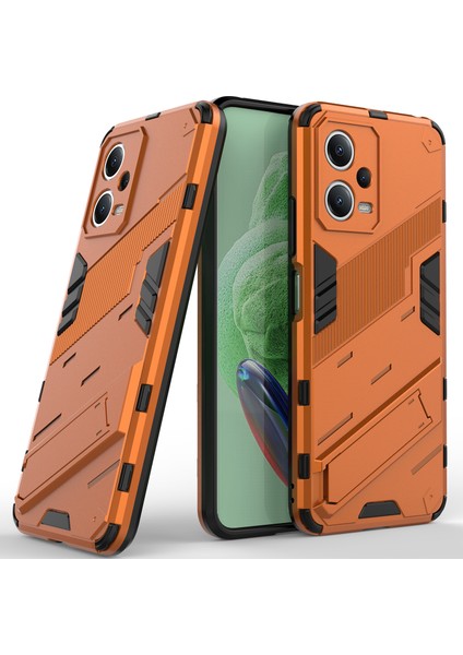 Xiaomi Poco X5 /redmi Note 12 5g Için Sert Pc Tpu Hibrit Düşme Önleyici Stand Telefon Kılıfı - Turuncu (Yurt Dışından) fiyatları