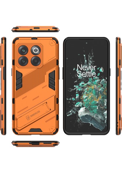 Oneplus 10T Için Sert Pc Tpu Hibrit Düşme Önleyici Stand Telefon Kılıfı - Turuncu (Yurt Dışından) fiyatları