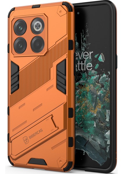 Oneplus 10T Için Sert Pc Tpu Hibrit Düşme Önleyici Stand Telefon Kılıfı - Turuncu (Yurt Dışından) modelleri