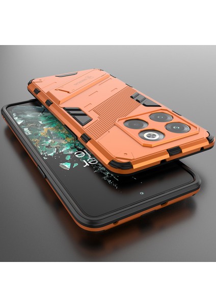 Oneplus 10T Için Sert Pc Tpu Hibrit Düşme Önleyici Stand Telefon Kılıfı - Turuncu (Yurt Dışından) indirimleri