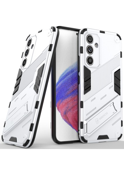 Samsung Galaxy A54 Için Sert Pc Tpu Hibrit Düşme Önleyici Stand Telefon Kılıfı - Beyaz (Yurt Dışından)