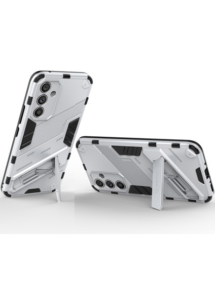 Samsung Galaxy A54 Için Sert Pc Tpu Hibrit Düşme Önleyici Stand Telefon Kılıfı - Beyaz (Yurt Dışından) fırsatları