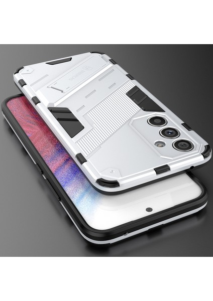 Samsung Galaxy A54 Için Sert Pc Tpu Hibrit Düşme Önleyici Stand Telefon Kılıfı - Beyaz (Yurt Dışından) indirimleri