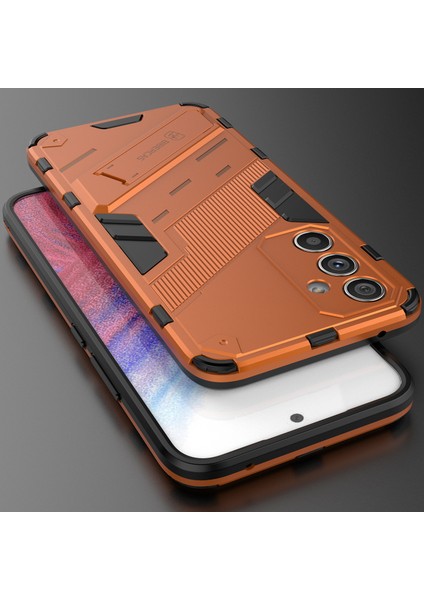 Samsung Galaxy A54 Için Sert Pc Tpu Hibrit Düşme Önleyici Stand Telefon Kılıfı - Turuncu (Yurt Dışından) indirimleri