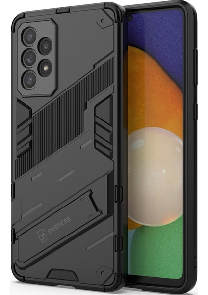Samsung Galaxy A73 5g Için Sert Pc Tpu Hibrit Düşme Önleyici Stand Telefon Kılıfı - Siyah (Yurt Dışından) modelleri