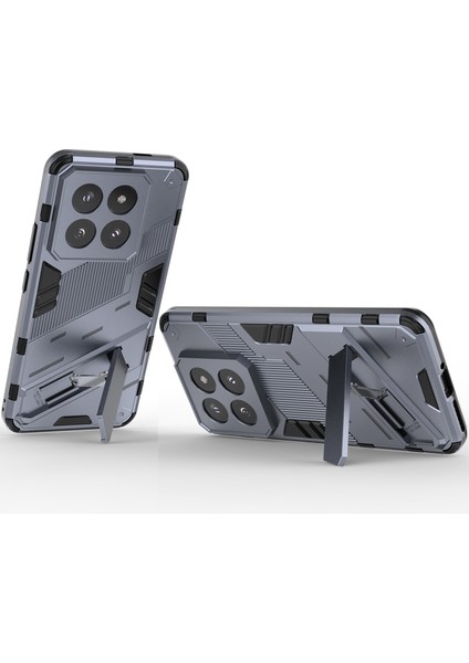 Xiaomi 14 Pro Için Sert Pc Tpu Hibrit Düşme Önleyici Stand Telefon Kılıfı - Gri (Yurt Dışından) fırsatları