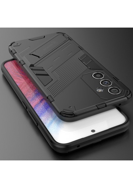Samsung Galaxy A54 Için Sert Pc Tpu Hibrit Düşme Önleyici Stand Telefon Kılıfı - Siyah (Yurt Dışından) indirimleri