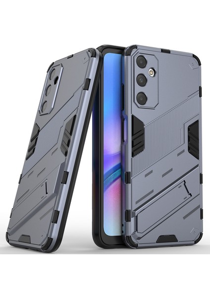 Samsung Galaxy A05S Için Sert Pc Tpu Hibrit Düşme Önleyici Stand Telefon Kılıfı - Gri (Yurt Dışından)
