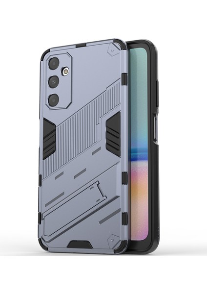 Samsung Galaxy A05S Için Sert Pc Tpu Hibrit Düşme Önleyici Stand Telefon Kılıfı - Gri (Yurt Dışından)