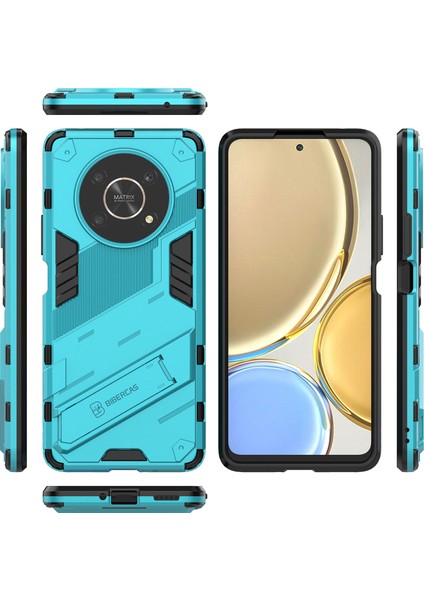 Honor X9 /honor X30/MAGIC4 Lite/honor X40 Gt Için Sert Pc Tpu Hibrit Düşme Önleyici Stand Telefon Kılıfı - Mavi (Yurt Dışından) fiyatları