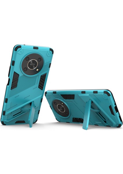 Honor X9 /honor X30/MAGIC4 Lite/honor X40 Gt Için Sert Pc Tpu Hibrit Düşme Önleyici Stand Telefon Kılıfı - Mavi (Yurt Dışından) fırsatları