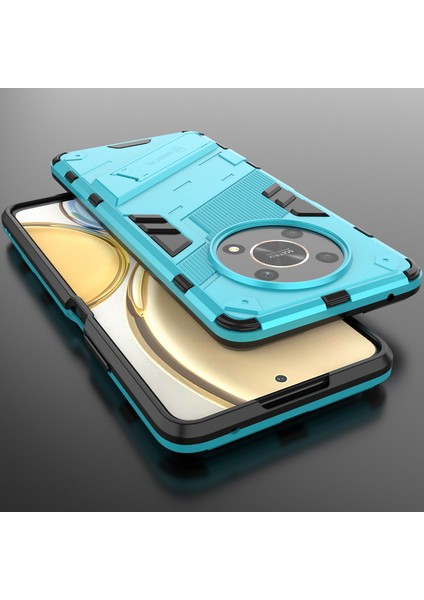 Honor X9 /honor X30/MAGIC4 Lite/honor X40 Gt Için Sert Pc Tpu Hibrit Düşme Önleyici Stand Telefon Kılıfı - Mavi (Yurt Dışından) indirimleri