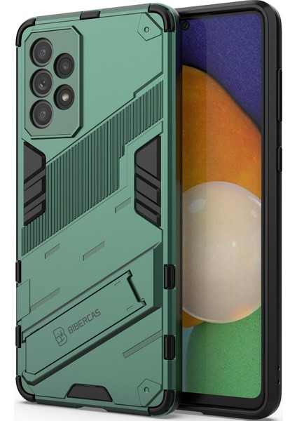 Samsung Galaxy A73 5g Için Sert Pc Tpu Hibrit Düşme Önleyici Stand Telefon Kılıfı - Yeşil (Yurt Dışından) modelleri