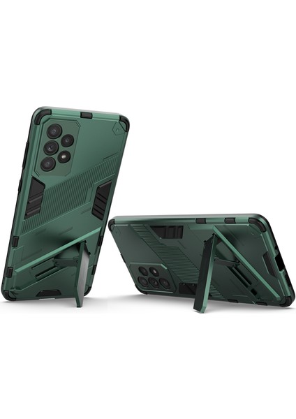 Samsung Galaxy A73 5g Için Sert Pc Tpu Hibrit Düşme Önleyici Stand Telefon Kılıfı - Yeşil (Yurt Dışından) fırsatları