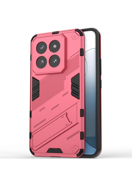 Xiaomi 14 Pro Için Sert Pc Tpu Hibrit Düşme Önleyici Stand Telefon Kılıfı - Sıcak Pembe (Yurt Dışından) modelleri