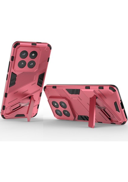 Xiaomi 14 Pro Için Sert Pc Tpu Hibrit Düşme Önleyici Stand Telefon Kılıfı - Sıcak Pembe (Yurt Dışından) fırsatları