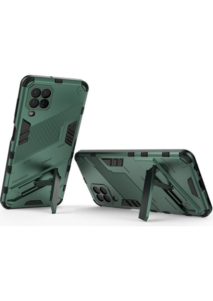 Samsung Galaxy A22 4g Için Sert Pc Tpu Hibrit Düşme Önleyici Stand Telefon Kılıfı - Yeşil (Yurt Dışından) fırsatları
