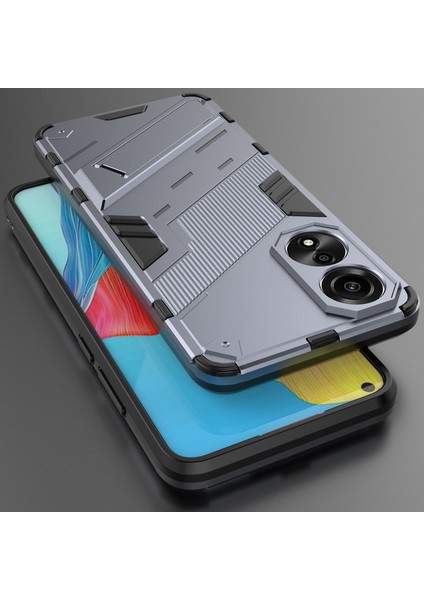 Oppo A78 4g Için Sert Pc Tpu Hibrit Düşme Önleyici Stand Telefon Kılıfı - Gri (Yurt Dışından) indirimleri