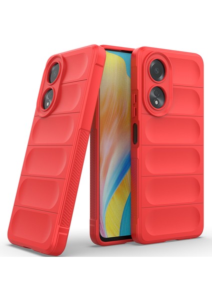 Oppo A58 4g Için Yumuşak Tpu Kaymaz Telefon Kılıfı - Kırmızı (Yurt Dışından) fiyatları