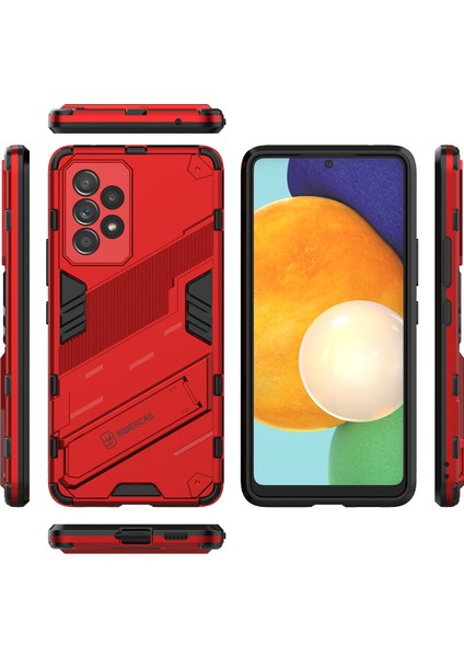 Samsung Galaxy A53 5g Için Sert Pc Tpu Hibrit Düşme Önleyici Stand Telefon Kılıfı - Kırmızı (Yurt Dışından) fiyatları